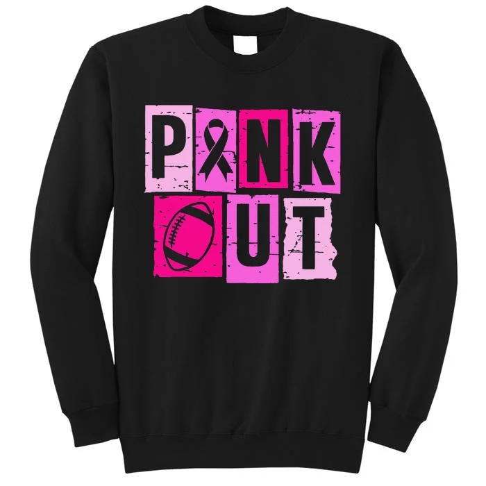 P.Ink Out Football Team Breast Cancer Awareness Month Women Gift Tall Sweatshirt