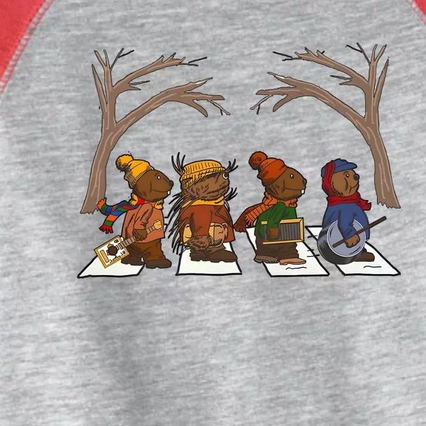 Poor Otter Family Abbey Road Christmas Mouse Lover Toddler Fine Jersey T-Shirt