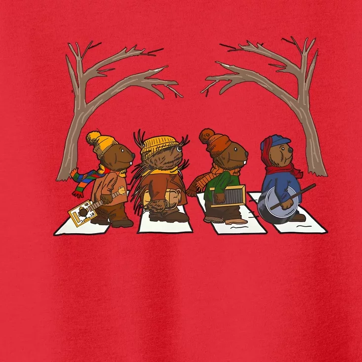 Poor Otter Family Abbey Road Christmas Mouse Lover Toddler T-Shirt