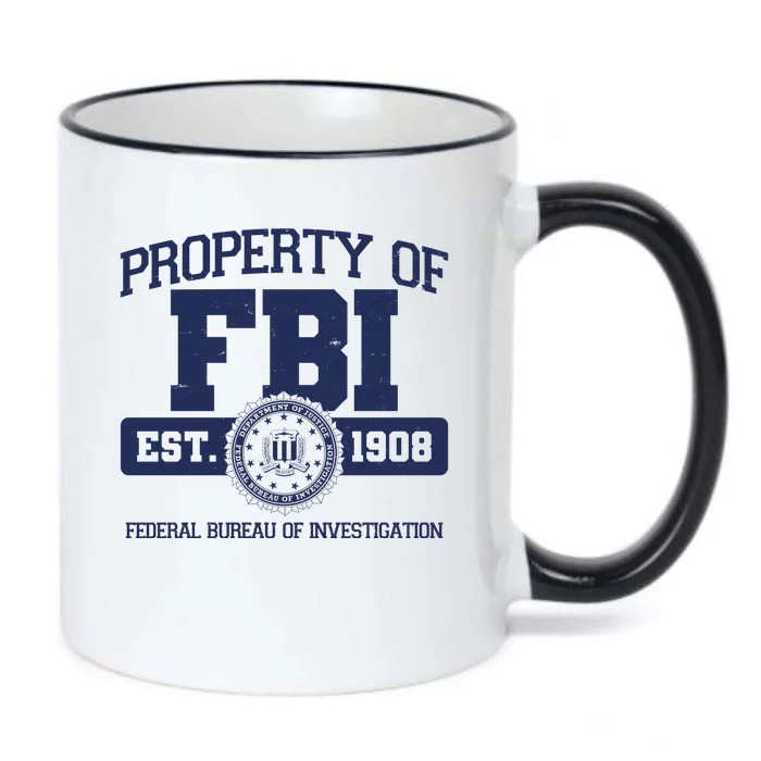 Property Of FBI Federal Bureau Of Investigation Est 1908 Black Color Changing Mug