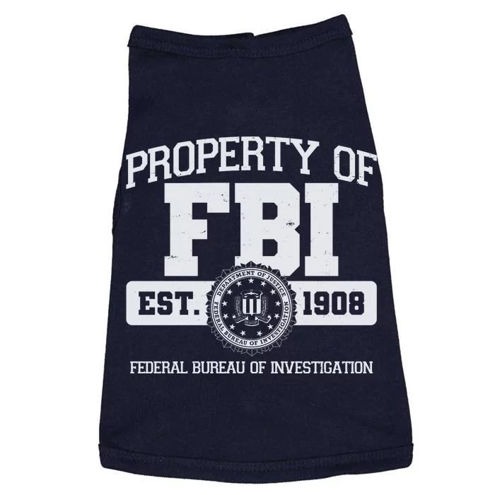 Property Of FBI Federal Bureau Of Investigation Est 1908 Doggie Tank