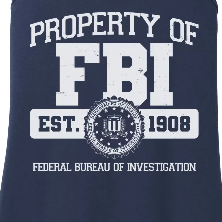 Property Of FBI Federal Bureau Of Investigation Est 1908 Ladies Essential Tank