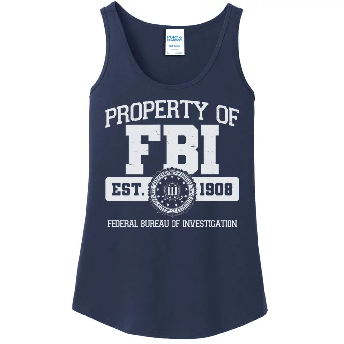 Property Of FBI Federal Bureau Of Investigation Est 1908 Ladies Essential Tank