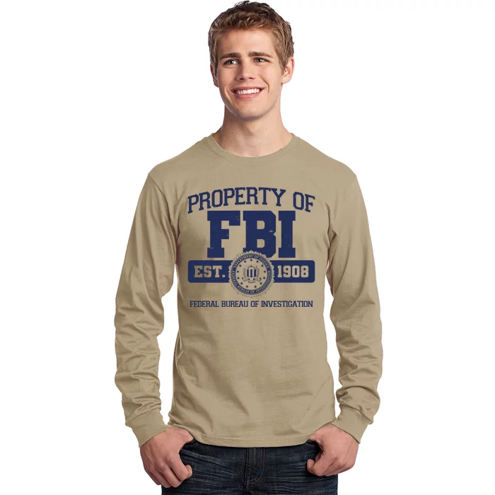 Property Of FBI Federal Bureau Of Investigation Est 1908 Long Sleeve Shirt