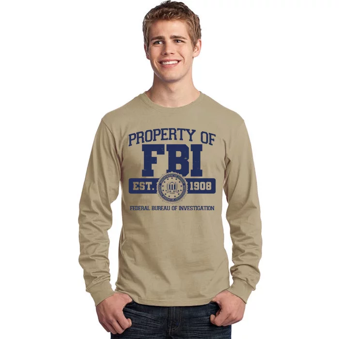 Property Of FBI Federal Bureau Of Investigation Est 1908 Tall Long Sleeve T-Shirt