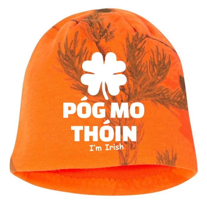 Pog mo thoin - Kiss my ass - I'm Irish Kati - Camo Knit Beanie