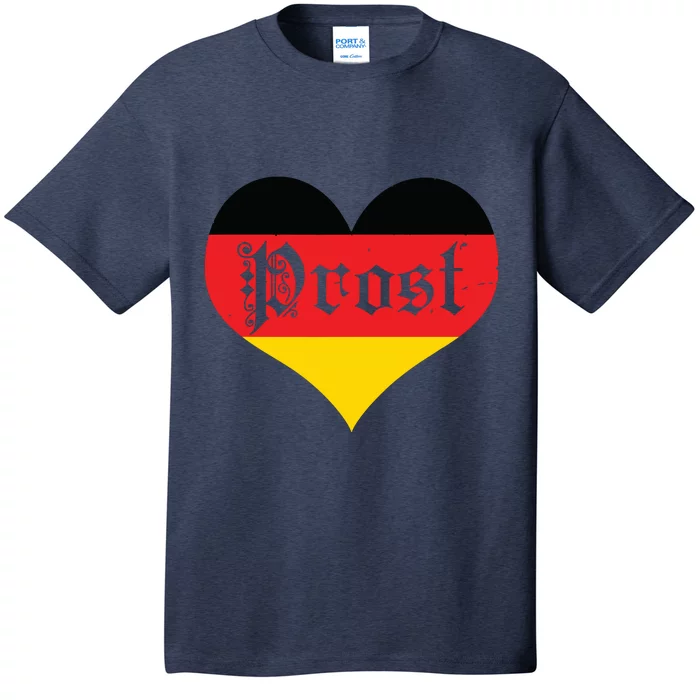 Prost Oktoberfest German Flag Heart Beer T-Shirt