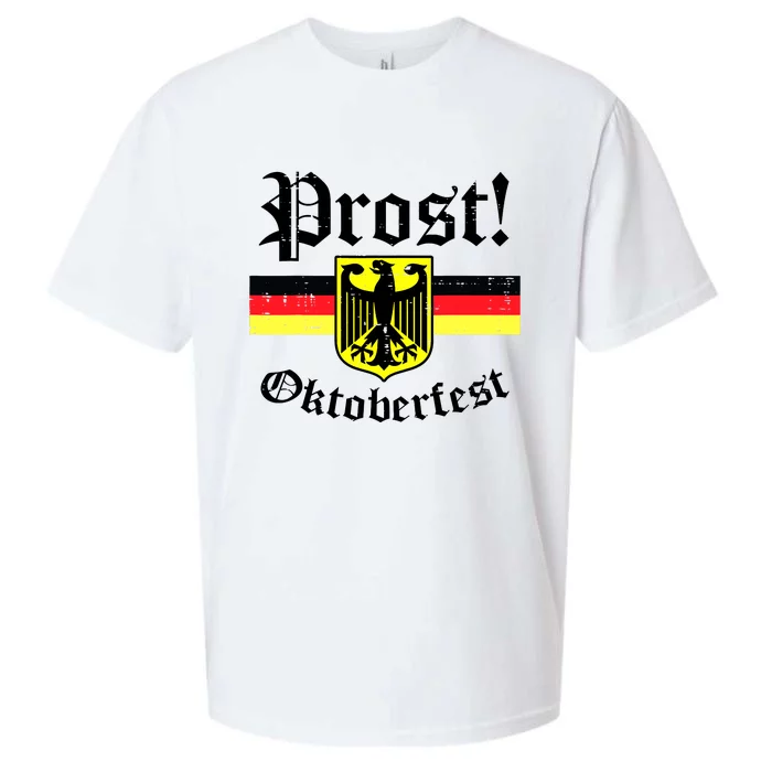 Prost Oktoberfest German Flag Crest Eagle Bavarian Sueded Cloud Jersey T-Shirt