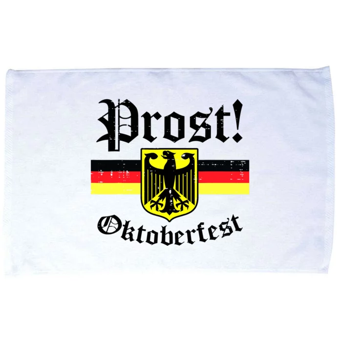 Prost Oktoberfest German Flag Crest Eagle Bavarian Microfiber Hand Towel