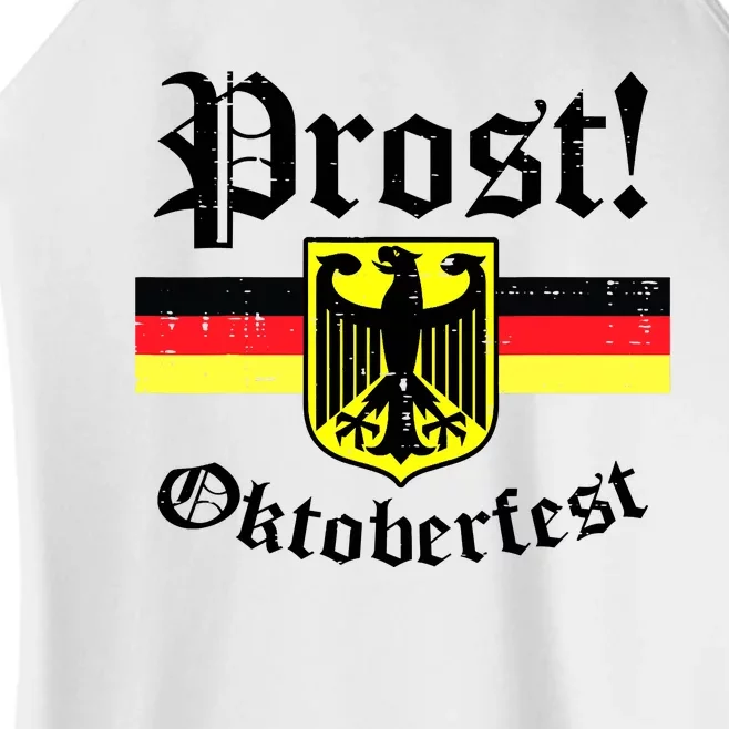 Prost Oktoberfest German Flag Crest Eagle Bavarian Women’s Perfect Tri Rocker Tank