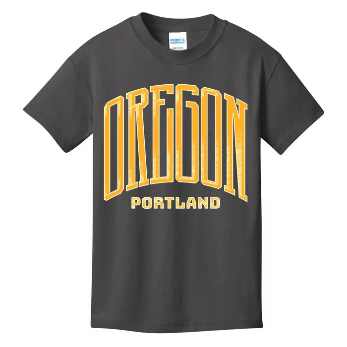 Portland Oregon Giant Logo Kids T-Shirt