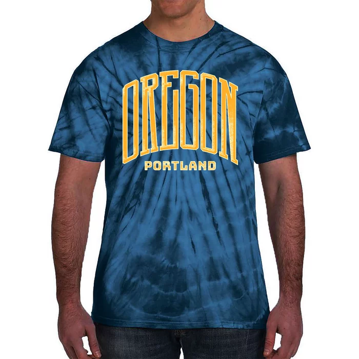 Portland Oregon Giant Logo Tie-Dye T-Shirt