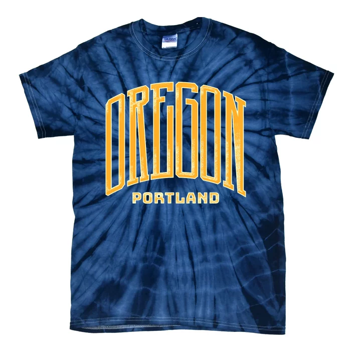 Portland Oregon Giant Logo Tie-Dye T-Shirt