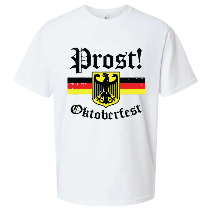 Prost Oktoberfest German Flag Crest Eagle Bavarian Sueded Cloud Jersey T-Shirt