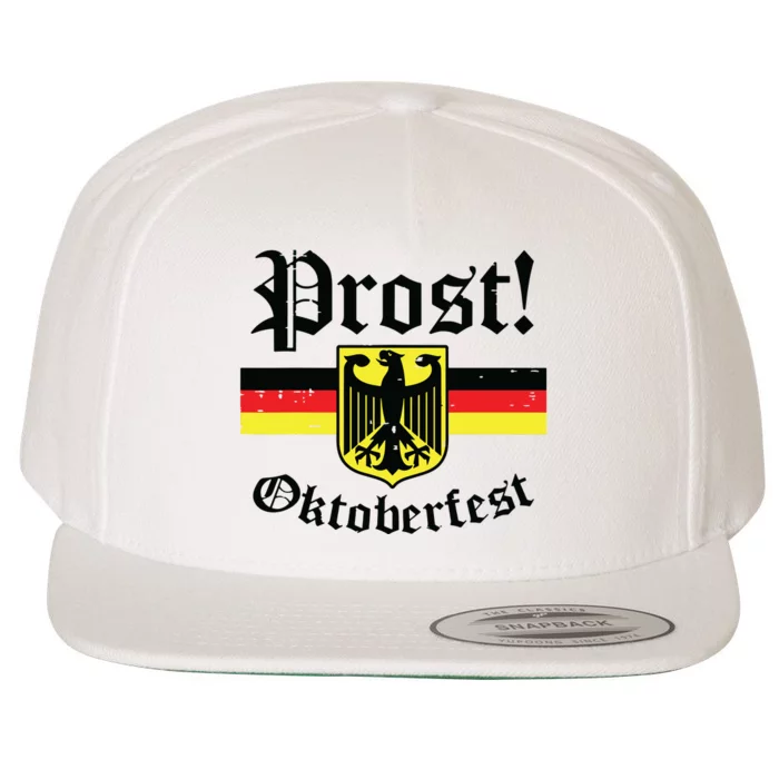 Prost Oktoberfest German Flag Crest Eagle Bavarian Wool Snapback Cap