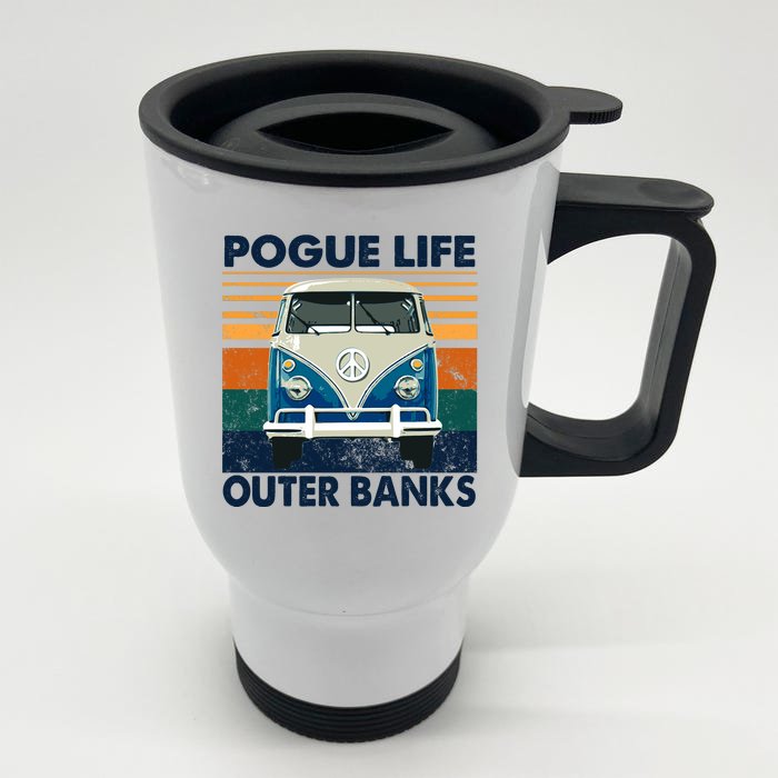 Pogue Life Front & Back Stainless Steel Travel Mug