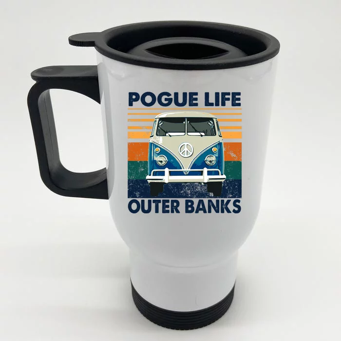 Pogue Life Front & Back Stainless Steel Travel Mug