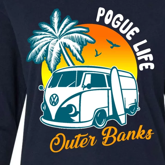 Pogue Life Banks Bronco Van Outer Womens Cotton Relaxed Long Sleeve T-Shirt