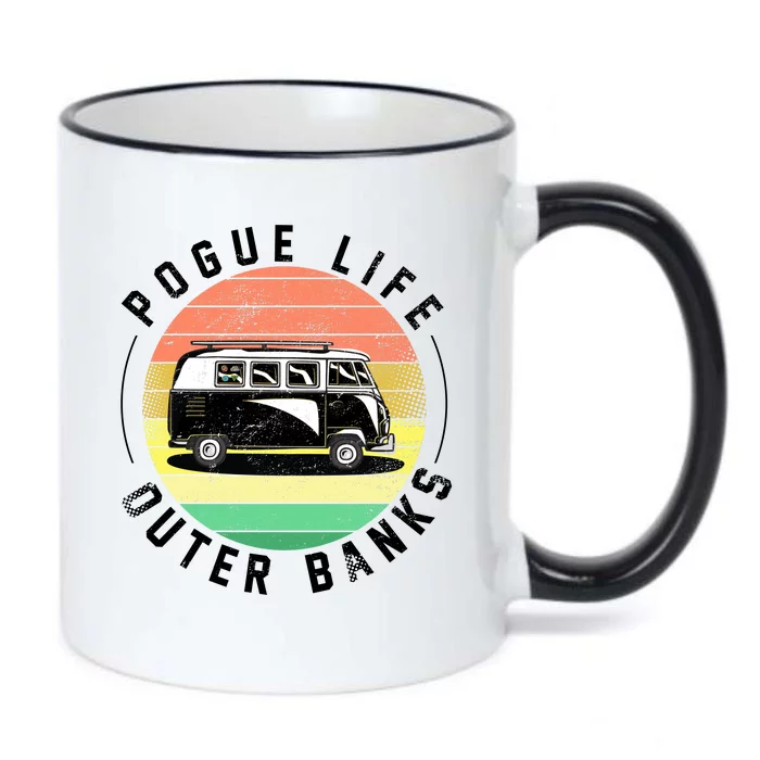 Pogue Life Retro Hippy Bus Black Color Changing Mug