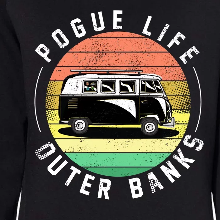 Pogue Life Retro Hippy Bus Womens California Wash Sweatshirt