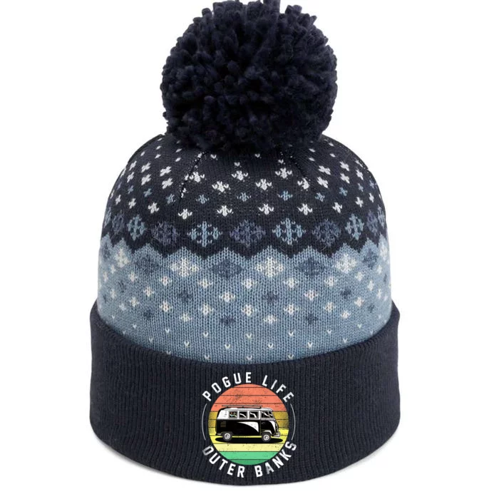 Pogue Life Retro Hippy Bus The Baniff Cuffed Pom Beanie