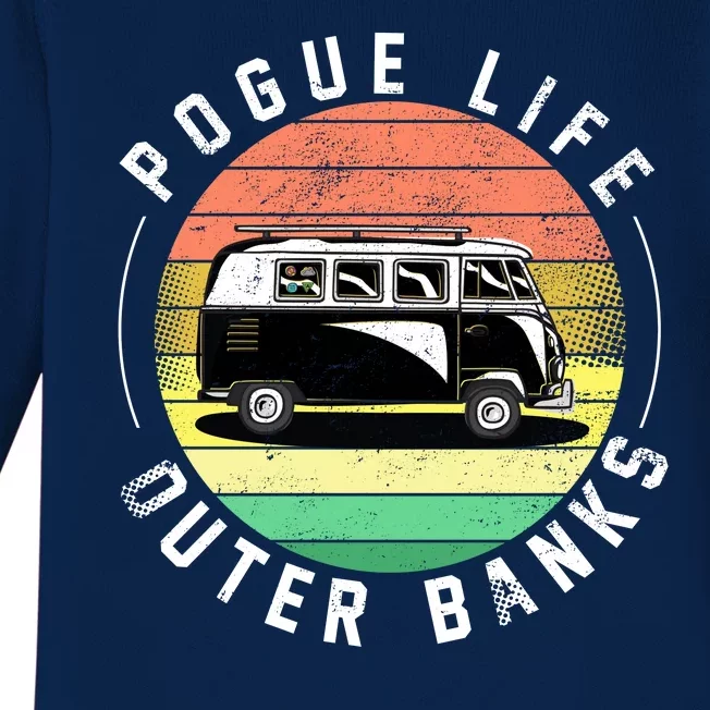 Pogue Life Retro Hippy Bus Baby Long Sleeve Bodysuit