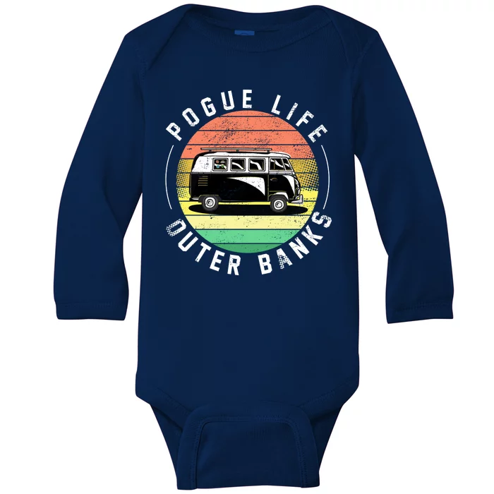 Pogue Life Retro Hippy Bus Baby Long Sleeve Bodysuit