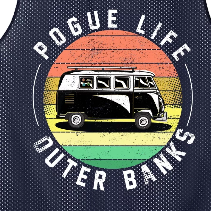 Pogue Life Retro Hippy Bus Mesh Reversible Basketball Jersey Tank