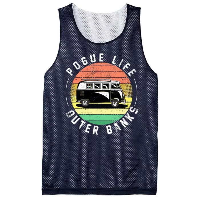 Pogue Life Retro Hippy Bus Mesh Reversible Basketball Jersey Tank