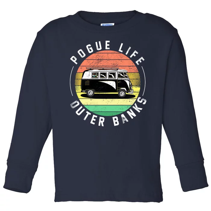 Pogue Life Retro Hippy Bus Toddler Long Sleeve Shirt