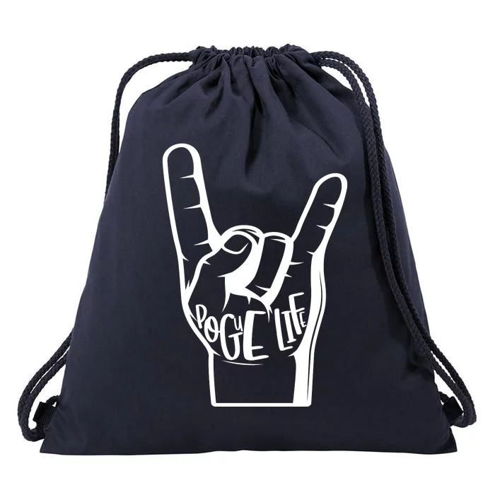 Pogue Life Outer Banks Hand Sign Drawstring Bag