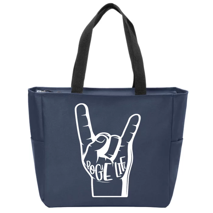 Pogue Life Outer Banks Hand Sign Zip Tote Bag