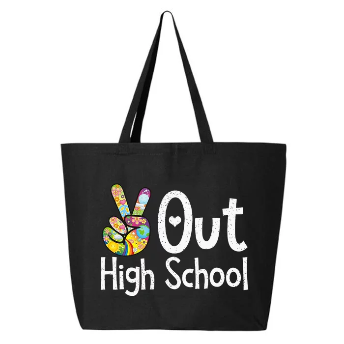 Peace Out High School Last Day Of School High School Grad 25L Jumbo Tote