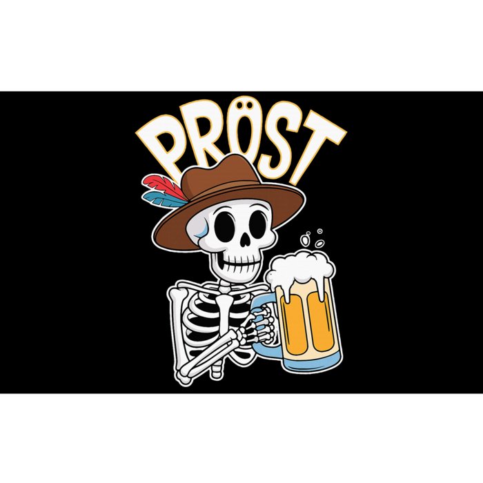 Prost Oktoberfest Halloween Skeleton Bumper Sticker