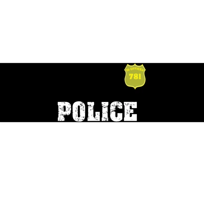 Police Officer Halloween Costume Bumper Sticker