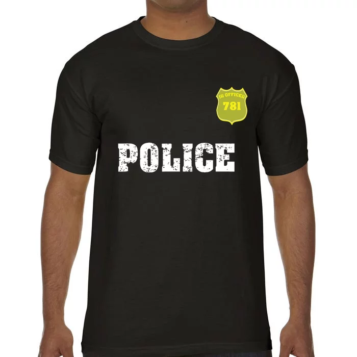 Police Officer Halloween Costume Comfort Colors T-Shirt