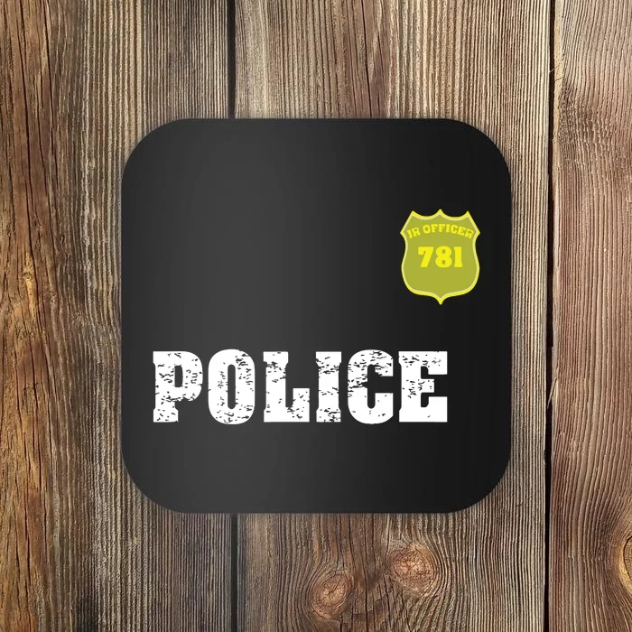 Police Officer Halloween Costume Coaster