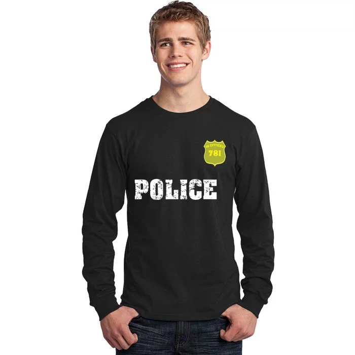 Police Officer Halloween Costume Tall Long Sleeve T-Shirt