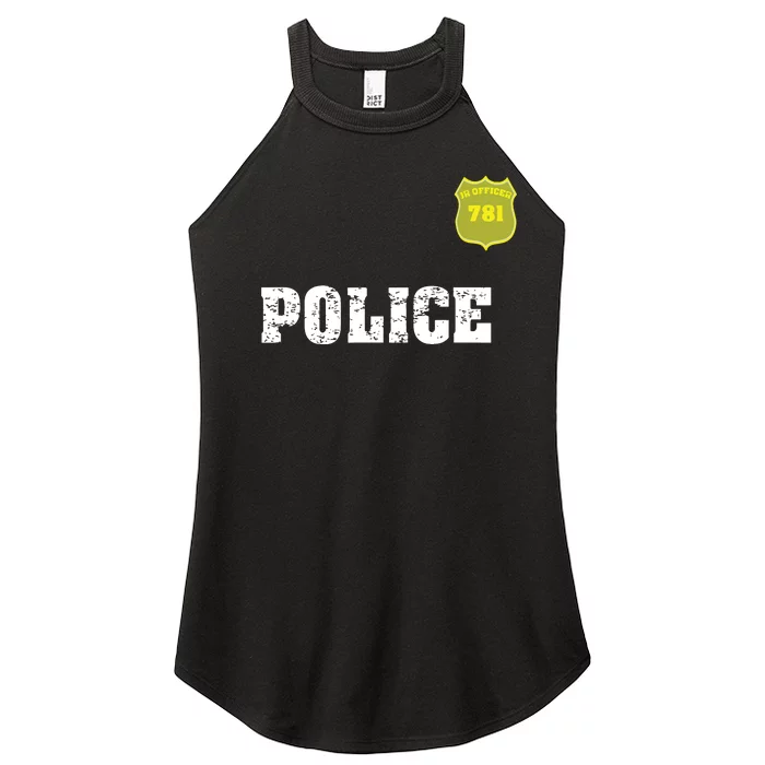 Police Officer Halloween Costume Women’s Perfect Tri Rocker Tank