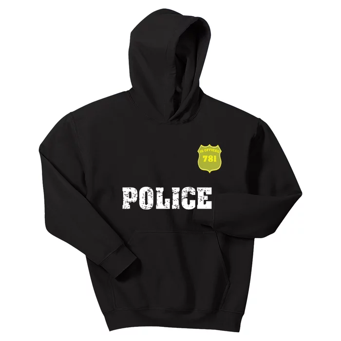 Police Officer Halloween Costume Kids Hoodie