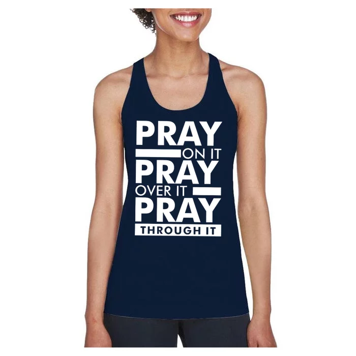 Pray On It Women's Racerback Tank