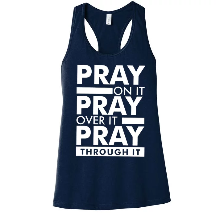 Pray On It Women's Racerback Tank