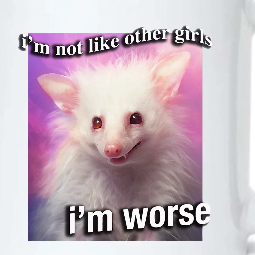 Possum Opossum I’M Not Like Other Girl I’M Worse Black Color Changing Mug