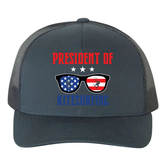 President Of Kitesurfing Gift Yupoong Adult 5-Panel Trucker Hat