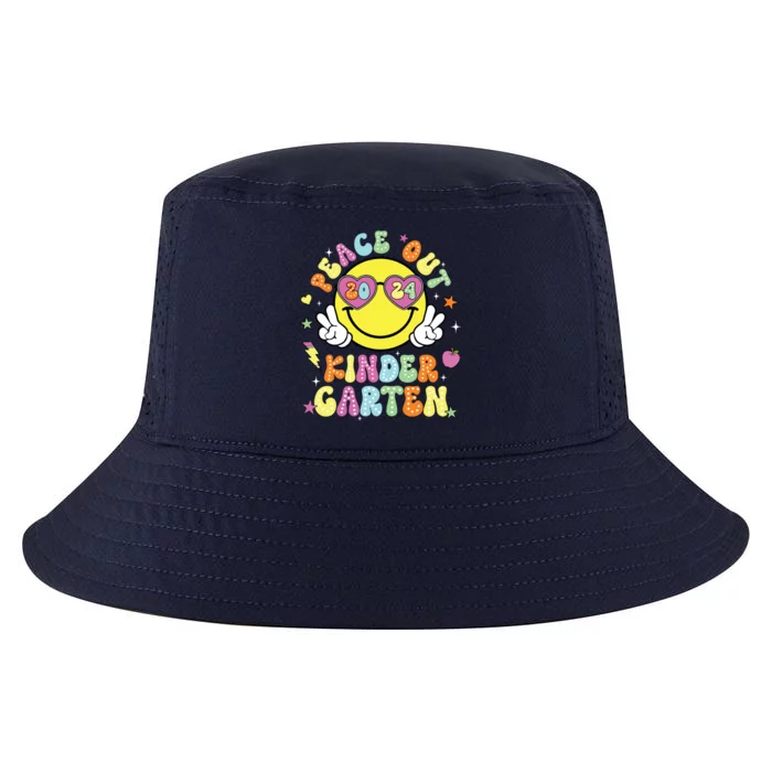 Peace Out Kindergarten Cute Groovy Last Day Of Kindergarten Cool Comfort Performance Bucket Hat