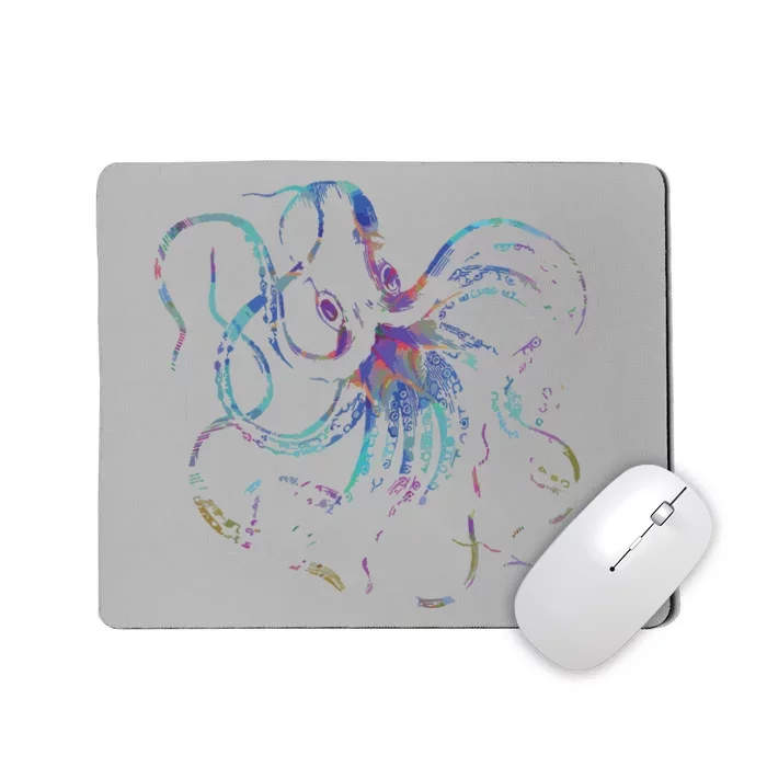 Psychedelic Octopus Kraken Mousepad