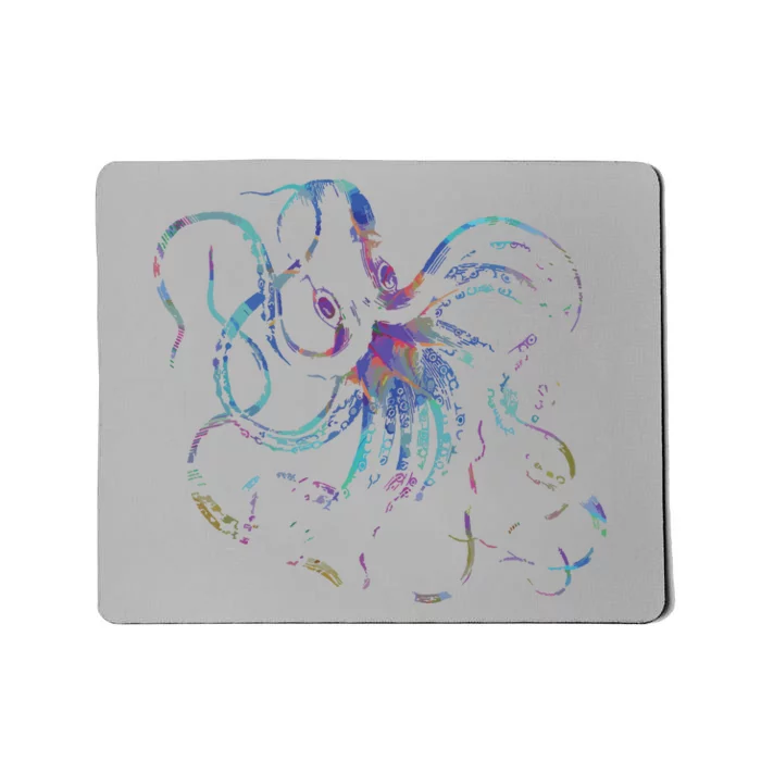 Psychedelic Octopus Kraken Mousepad