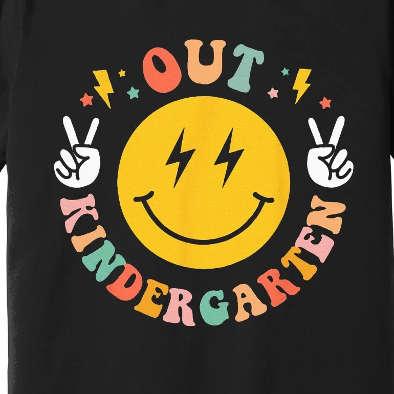 Peace Out Kindergarten Tie Dye Last Day of School Premium T-Shirt