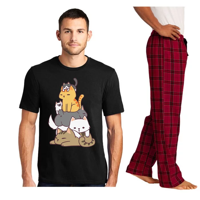 Pile Of Kitty Cats Funny Cute Cat Lover Pajama Set