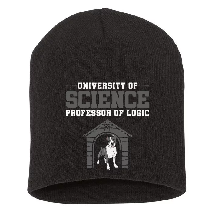 Professor Of Logic At The University Science Syllogistic Short Acrylic Beanie